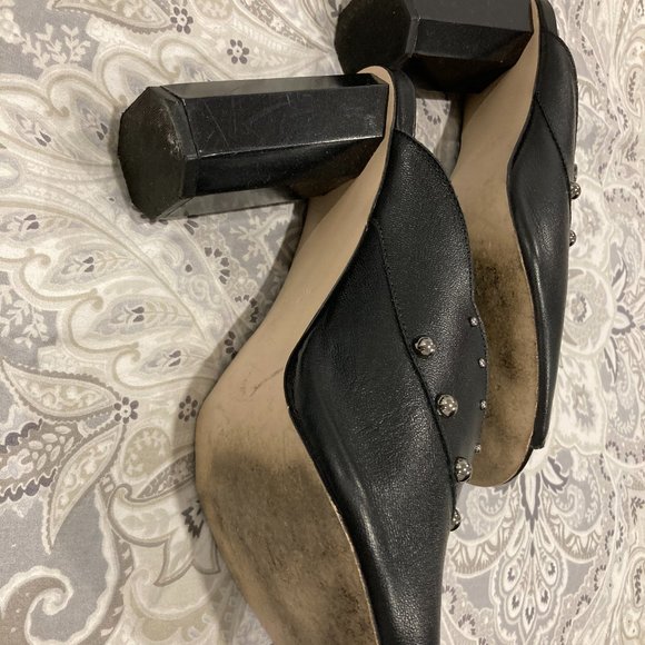 Carmen Steffens high heels black leather sandals - Picture 5 of 9